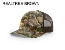 Load image into Gallery viewer, Realtree/Brown Richardson Trucker 112