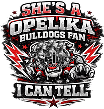 Load image into Gallery viewer, {112-112A} She's A Opelika Bulldog Fan I Can Tell
