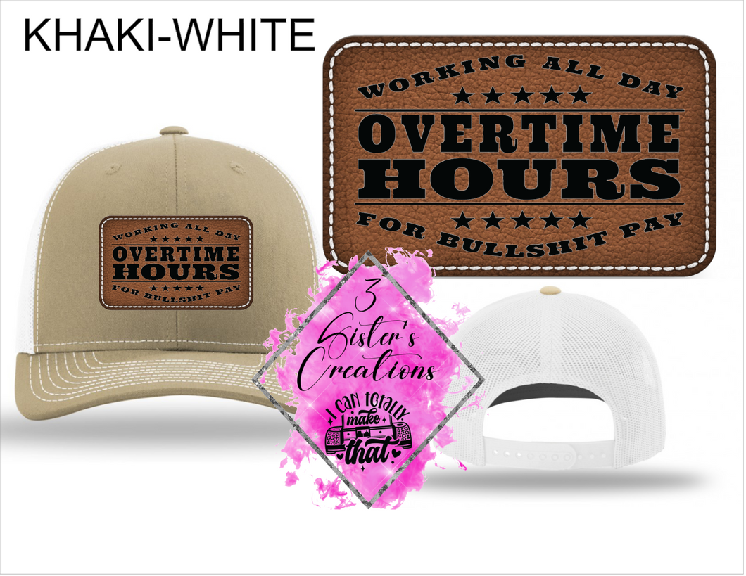 Khaki/White-Overtime Hours