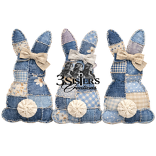 Load image into Gallery viewer, {14} Patchwork trio Bunnies
