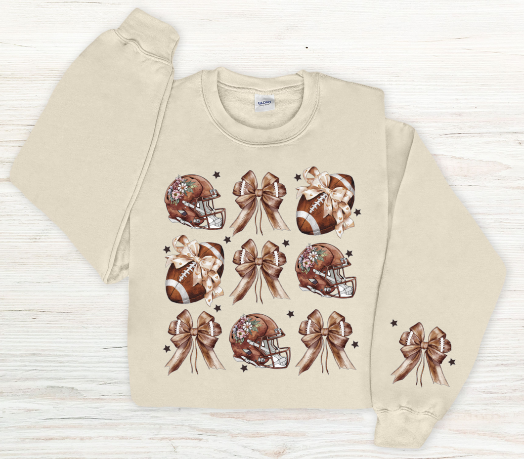 #1 Football Tan Sweatshirt