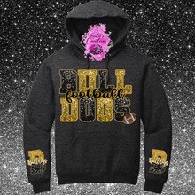 Load image into Gallery viewer, #1 Lafayette Bulldogs-Heather Black Hoodie

