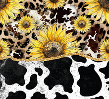 Load image into Gallery viewer, 12 oz.- Cow Print &amp; Sunflowers
