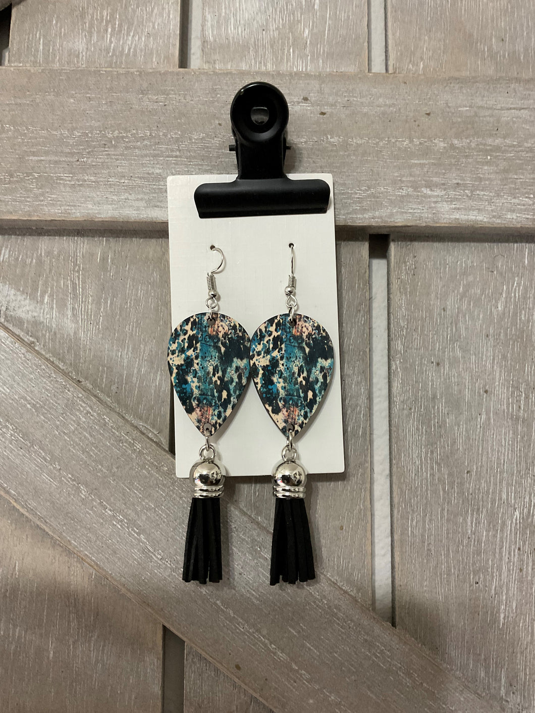 Turquoise & Black Earrings