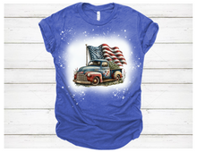 Load image into Gallery viewer, Old Truck &amp; American Flag
