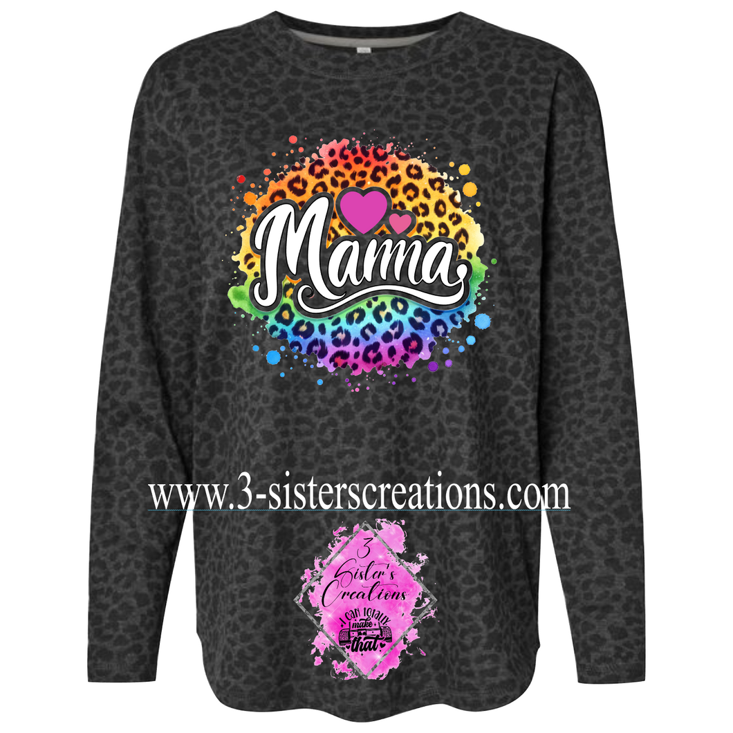 Leopard Shirt - Multicolor Mama