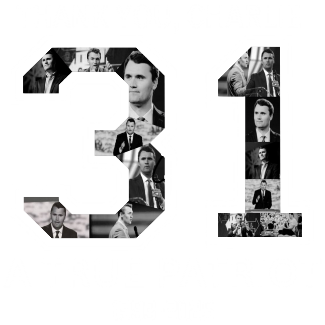 {28 - 54a} Charlie Kirk - 3x Red Sweatshirt