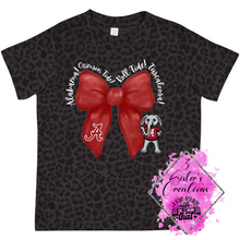 Load image into Gallery viewer, @ Alabama Black Leopard Shirt
