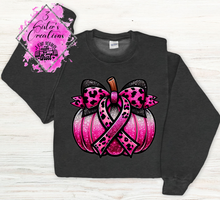 Load image into Gallery viewer, #2 Pink Cancer-Heather Black Sweatshirt
