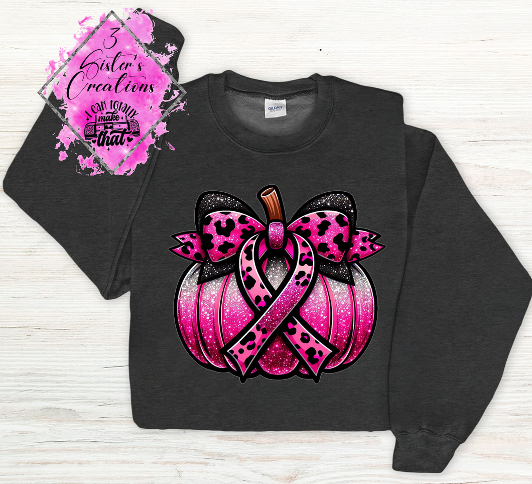 #2 Pink Cancer-Heather Black Sweatshirt