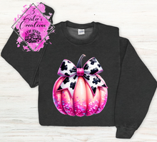 Load image into Gallery viewer, #4 Pink Cancer-Heather Black Sweatshirt
