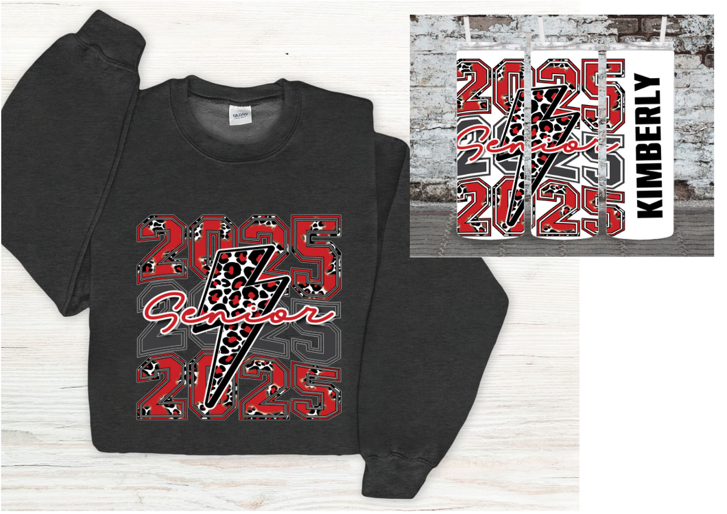 #5 Senior Sweatshirt & Tumbler Set