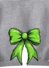 Load image into Gallery viewer, #5 Christmas- Gray Sweatshirt Side Bows
