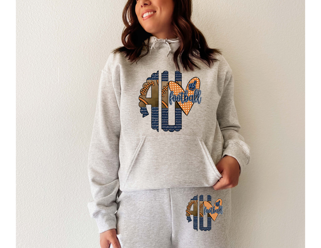 AU Football Hoodie-Joggers {SET ONLY}