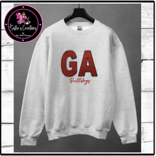 Load image into Gallery viewer, HTV Glitter Applique- GA Bulldogs
