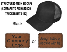 Load image into Gallery viewer, BK Trucker Hat - Black
