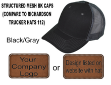 Load image into Gallery viewer, BK Trucker Hat - Black/Gray
