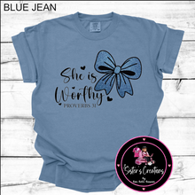 Load image into Gallery viewer, {Blue Jean 6} She is Worthy
