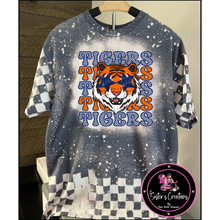 Load image into Gallery viewer, {22} Bleached Checkered Shirt-Tigers
