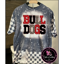 Load image into Gallery viewer, {39} Bleached Checkered Shirt-Bulldogs
