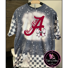 Load image into Gallery viewer, {8} Bleached Checkered Shirt-Roll Tide
