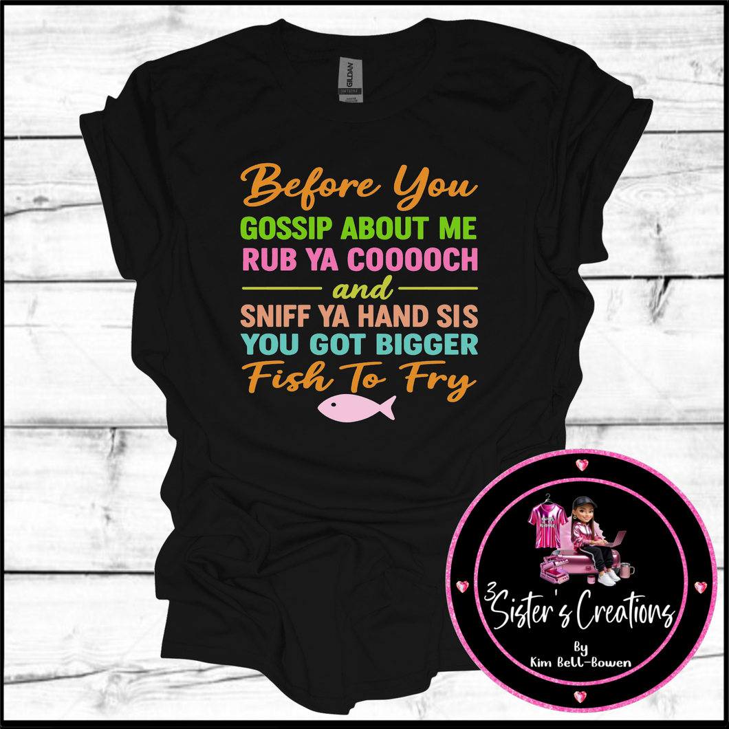 Coochie Fish Black T-shirt