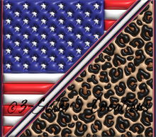 Load image into Gallery viewer, American Flag &amp; Leopard
