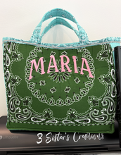 Load image into Gallery viewer, 3 Color Tote Bag w/Name
