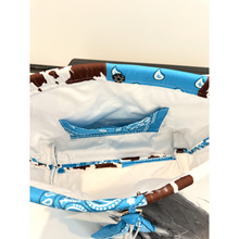 Load image into Gallery viewer, Turquoise &amp; Cow Print
