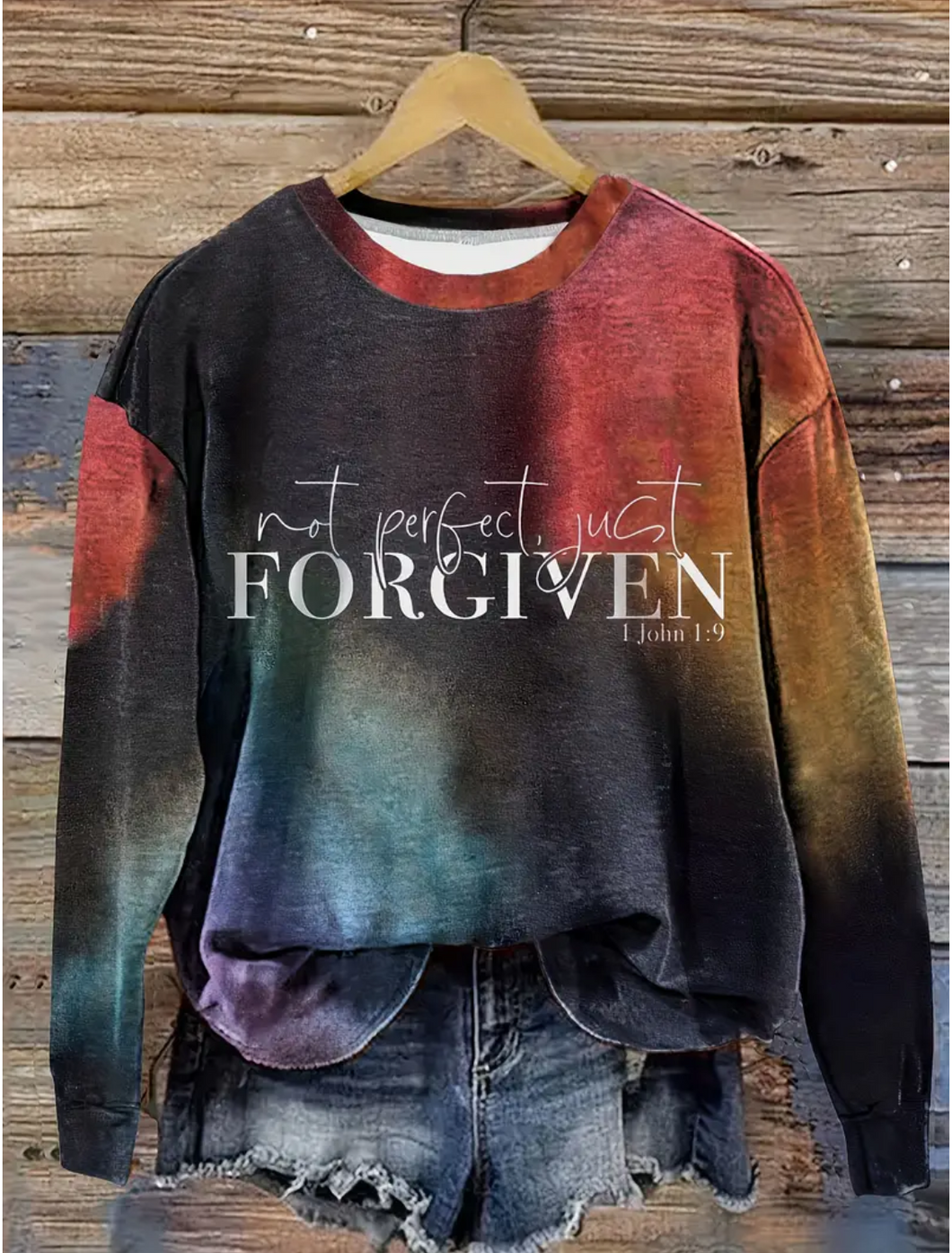 PRE ORDER: NOT PERFECT JUST FORGIVEN SWEATSHIRT {LU140878}