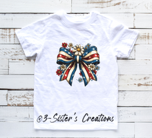 Load image into Gallery viewer, Infant-Toddler American Flag Bow
