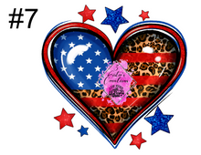 Load image into Gallery viewer, American Flag Heart
