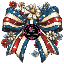 Load image into Gallery viewer, Infant-Toddler American Flag Bow
