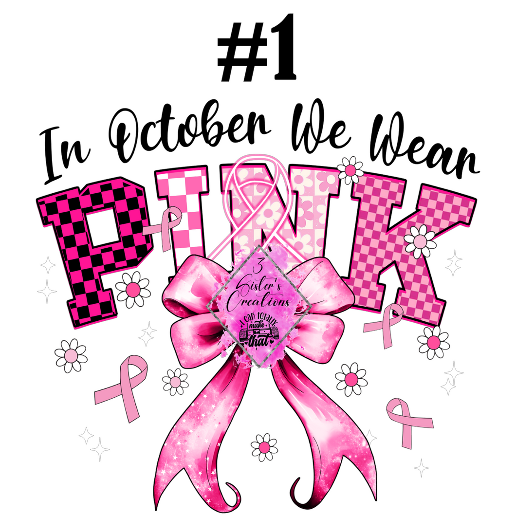 #1 Pink Cancer Pink T-Shirt