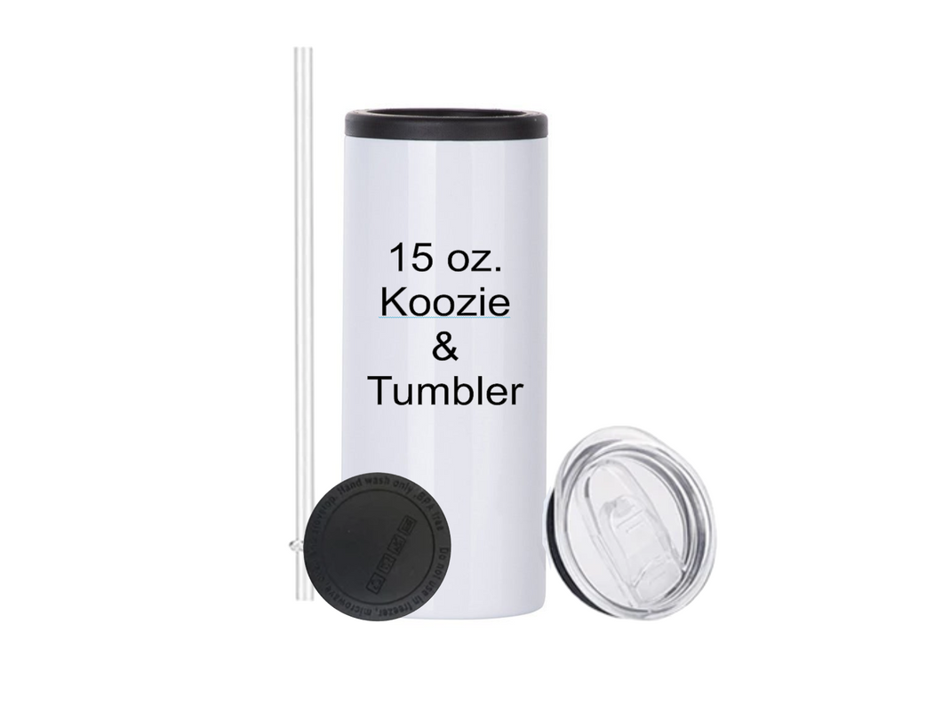 15 oz. Koozie/Cup Tumbler – 3 Sisters Creations