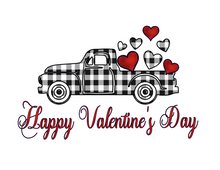 Load image into Gallery viewer, Black &amp; White Plaid Truck
