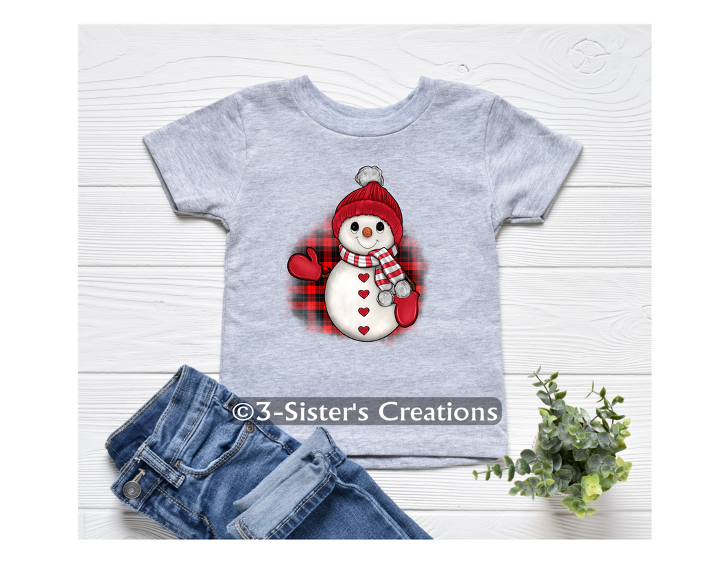 Red Plaid Snowman