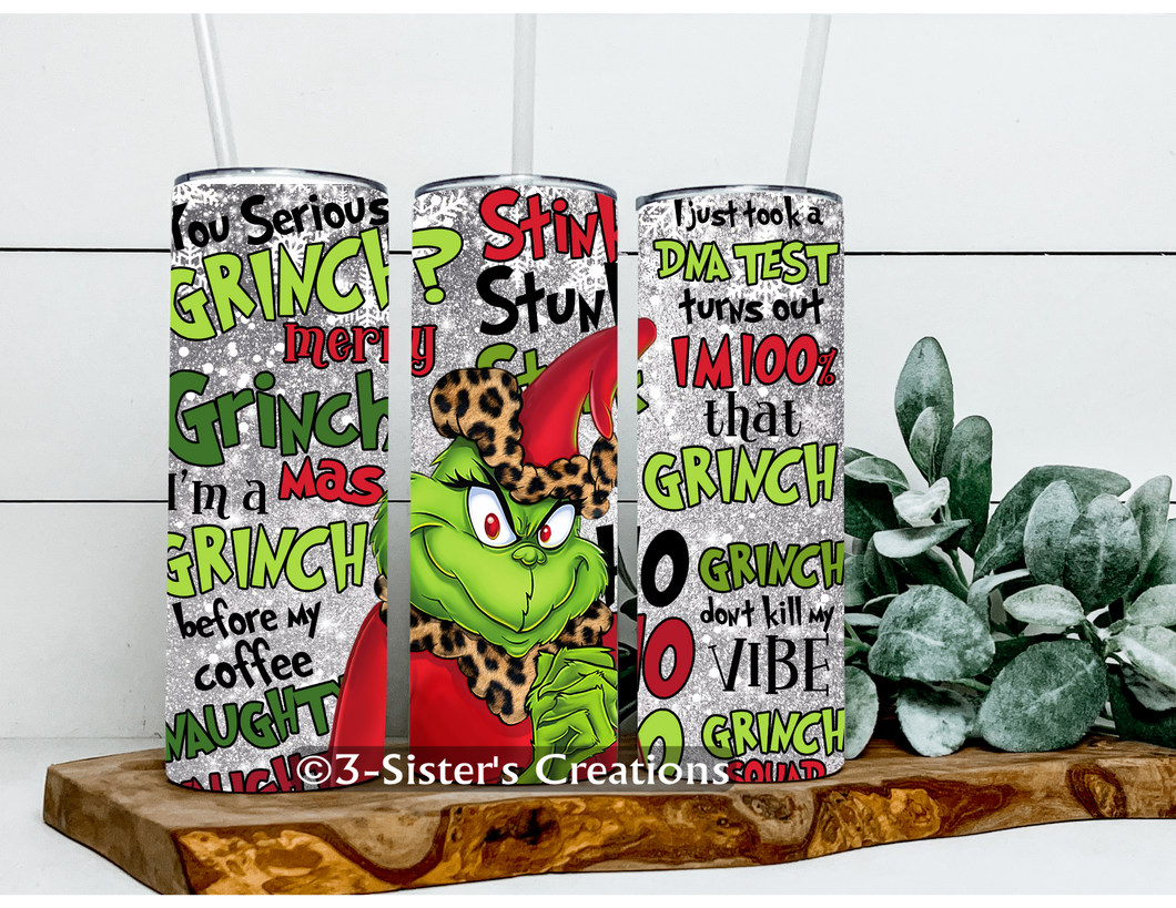 The Grinch Tumbler – 3 Sisters Creations