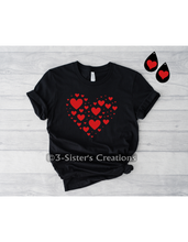 Load image into Gallery viewer, Red Hearts &amp; Earrings
