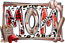 Load image into Gallery viewer, Mom - red glitter &amp; plaid
