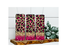 Load image into Gallery viewer, Pink &amp; Gold Glitter Leopard
