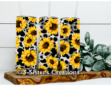 Load image into Gallery viewer, Cow Print &amp; Sunflowers
