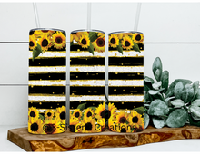 Load image into Gallery viewer, Sunflower &amp; Black Stripes
