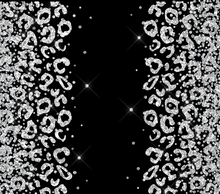 Load image into Gallery viewer, Silver Glitter Cheetah
